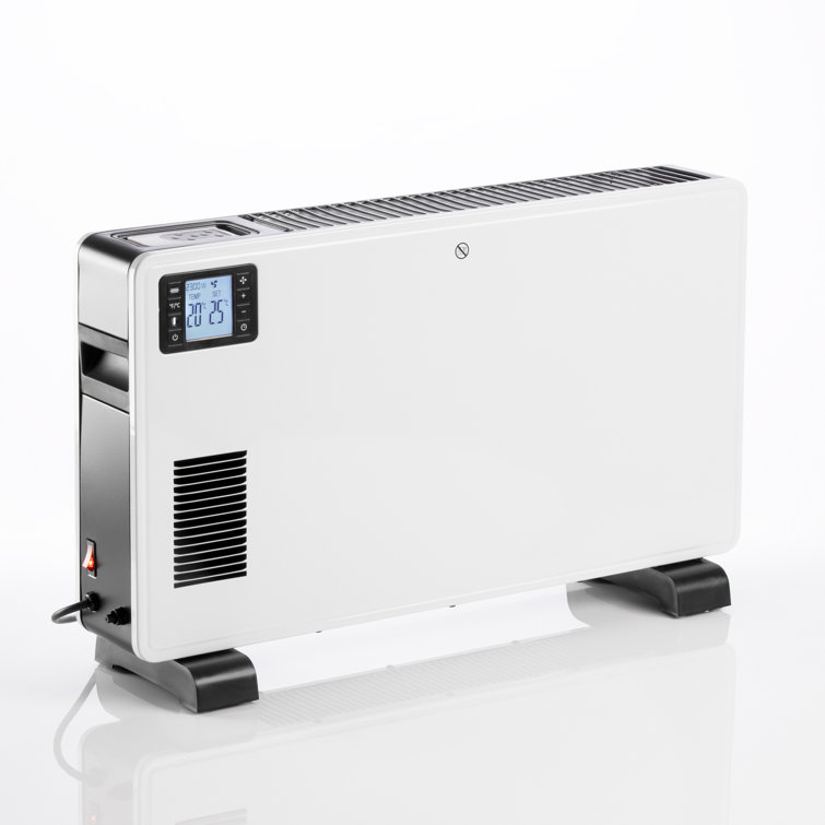 Daewoo 2300 Watt Electric Radiator Space Heater with Adjustable Thermostat Remote Included and with Digital Display Wayfair.ie